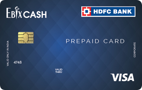 EbixCash HDFC VISA PREPAID CARD Chip